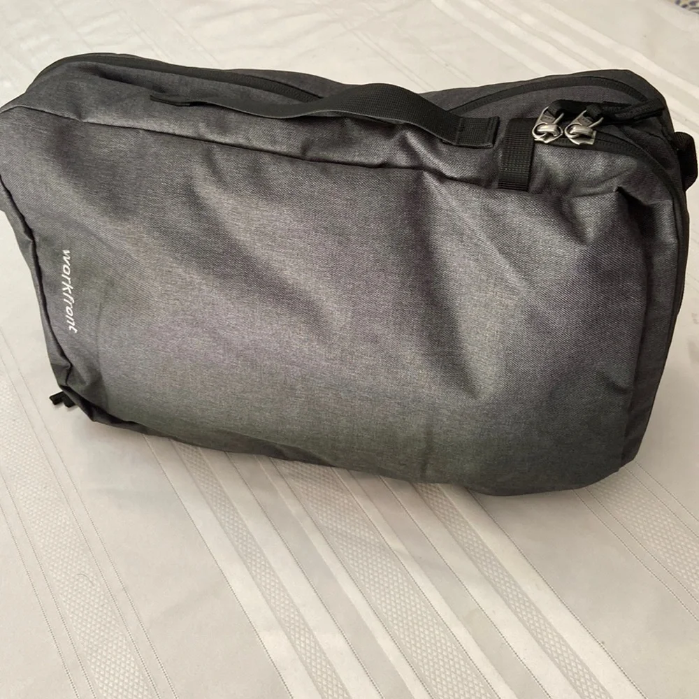 Workfront Pivot Dark Grey Backpack Or Shoulder Bag Very Versatile Like New!